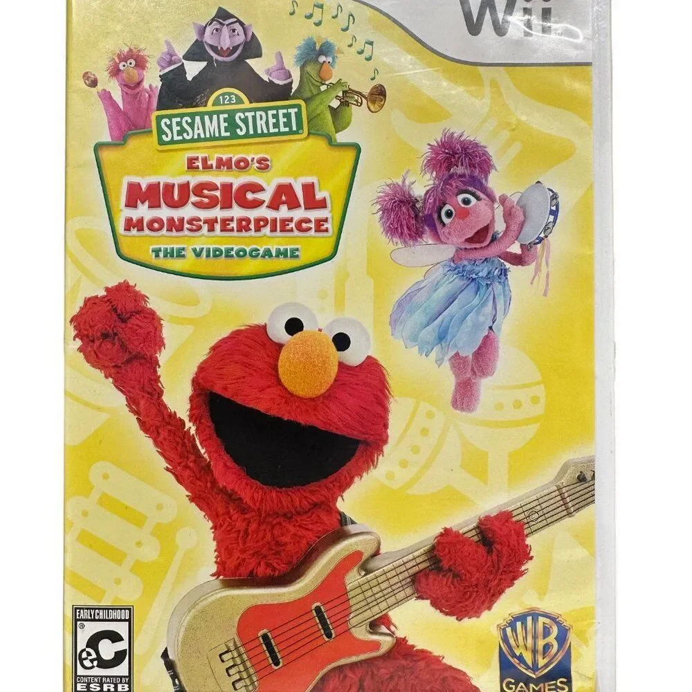 Nintendo Wii Sesame Street Elmo's Musical Monsterpiece The Videogame